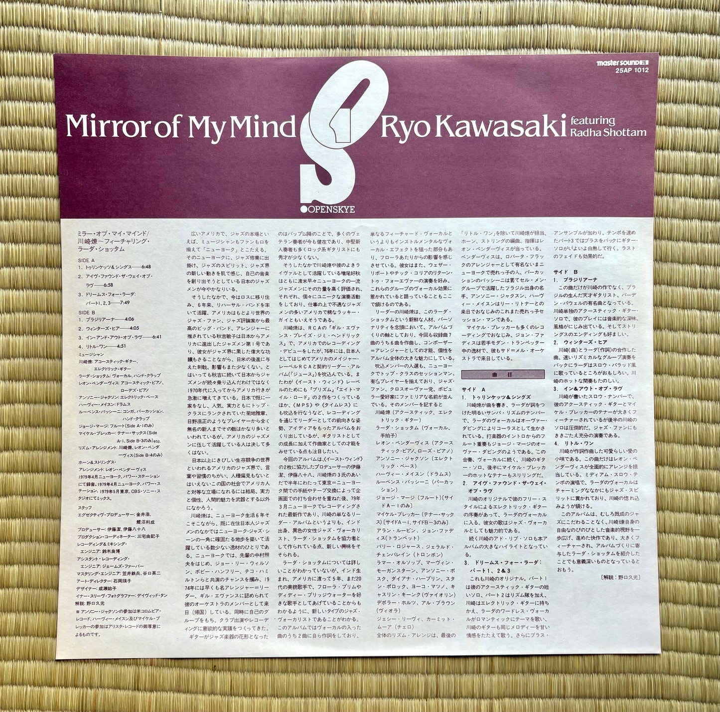 Ryo Kawasaki/Mirror Of My Mind