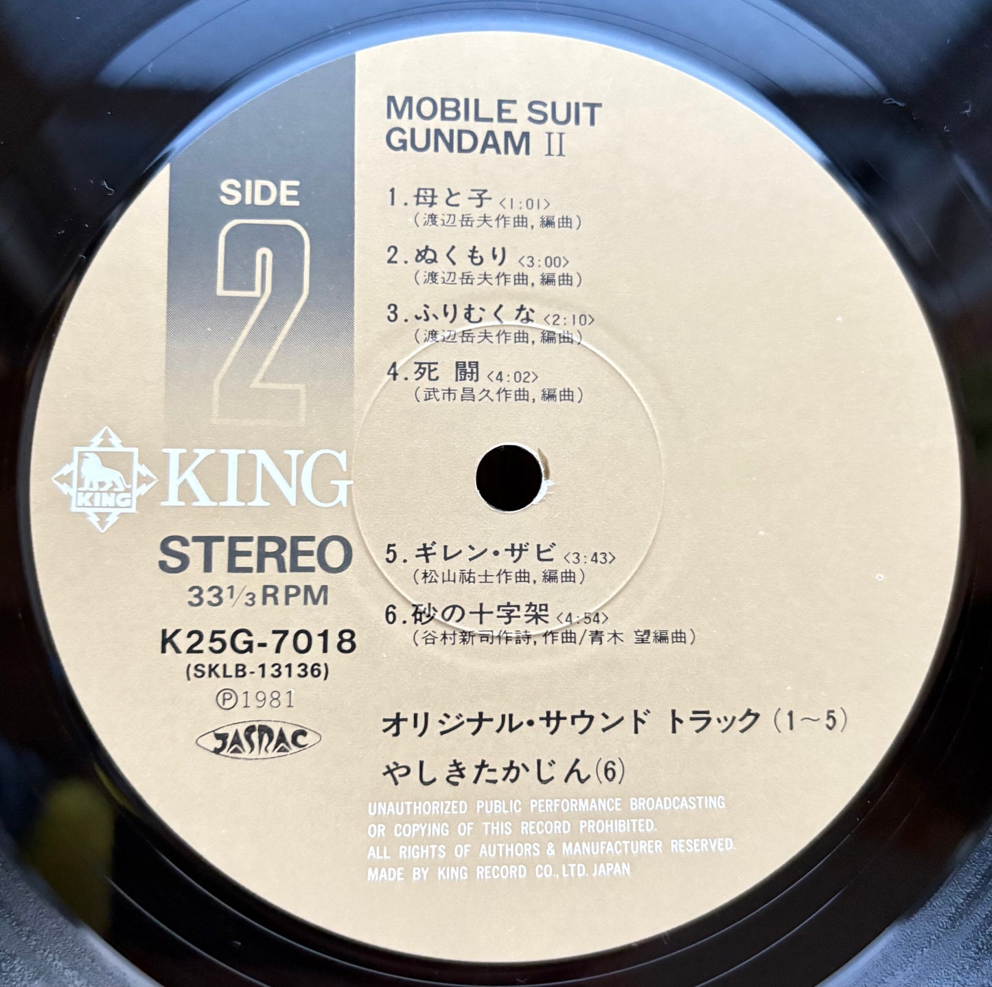 Takeo Watanabe, Yuji Matsuyama / Mobile Suit Gundam II – BGM Collection Vol. 2