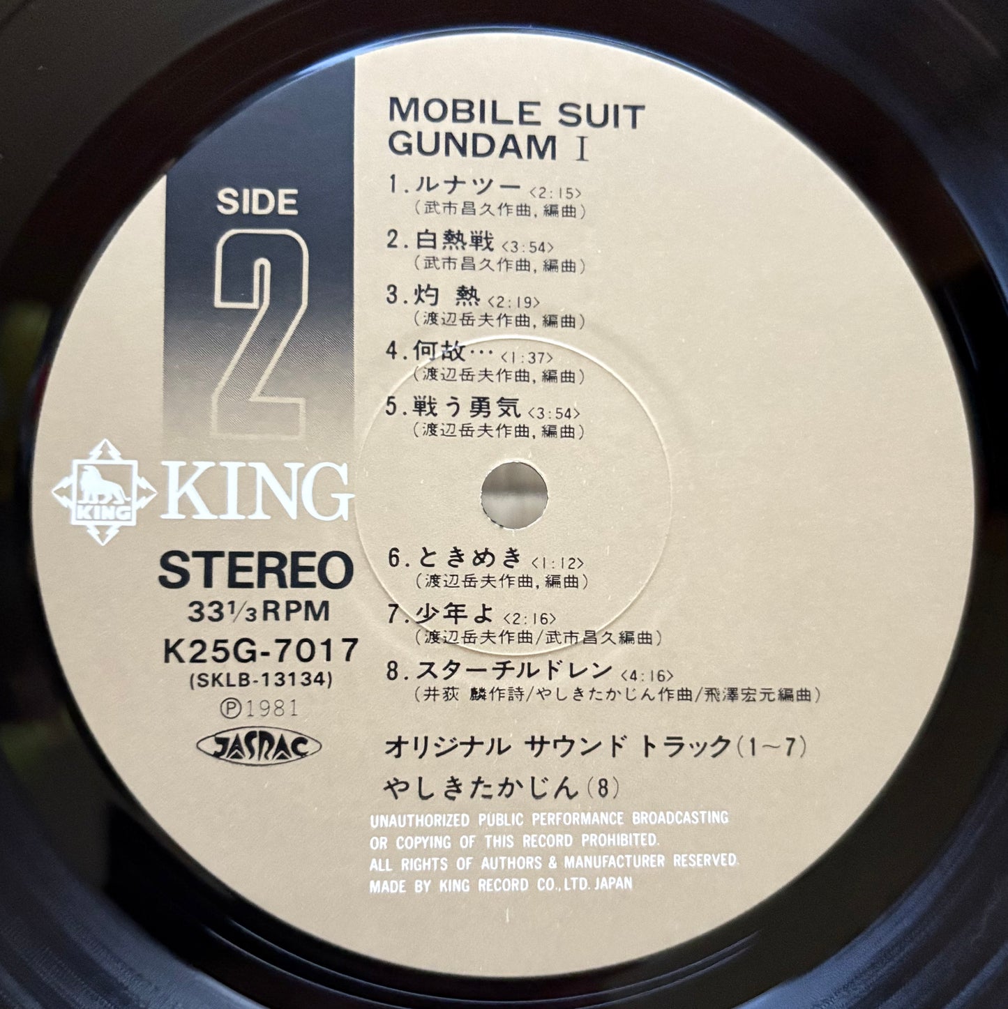 Takeo Watanabe, Yuji Matsuyama / Mobile Suit Gundam I – BGM Collection Vol. 1