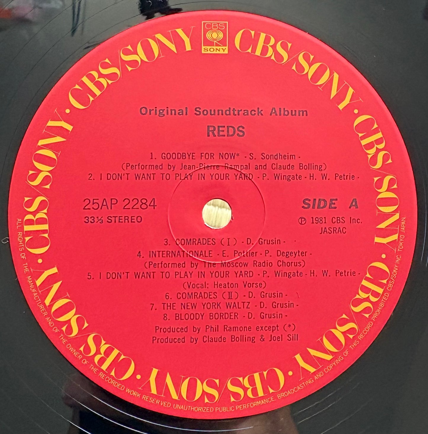 V.A. / Reds(Original Soundtrack)