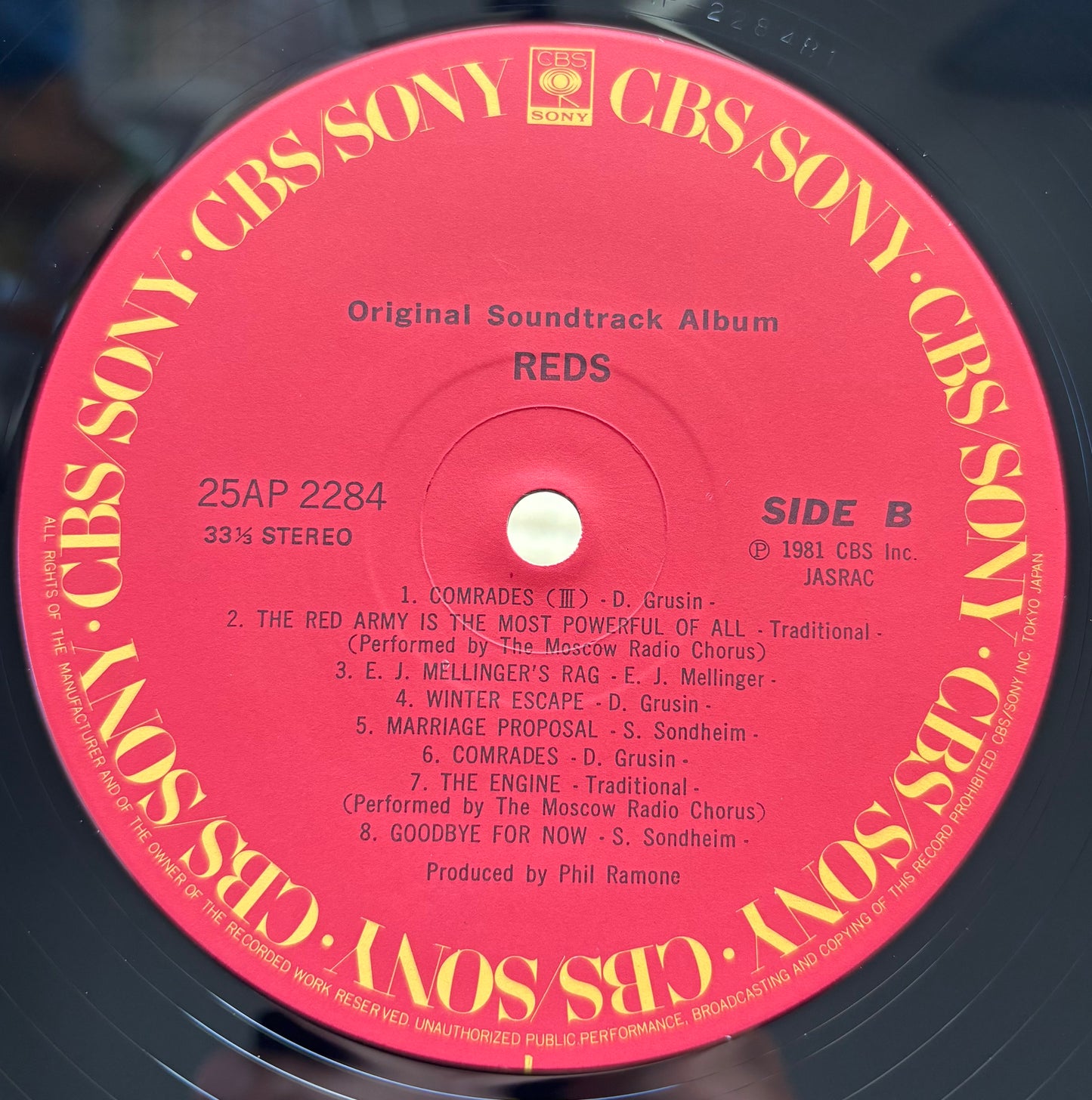 V.A. / Reds(Original Soundtrack)