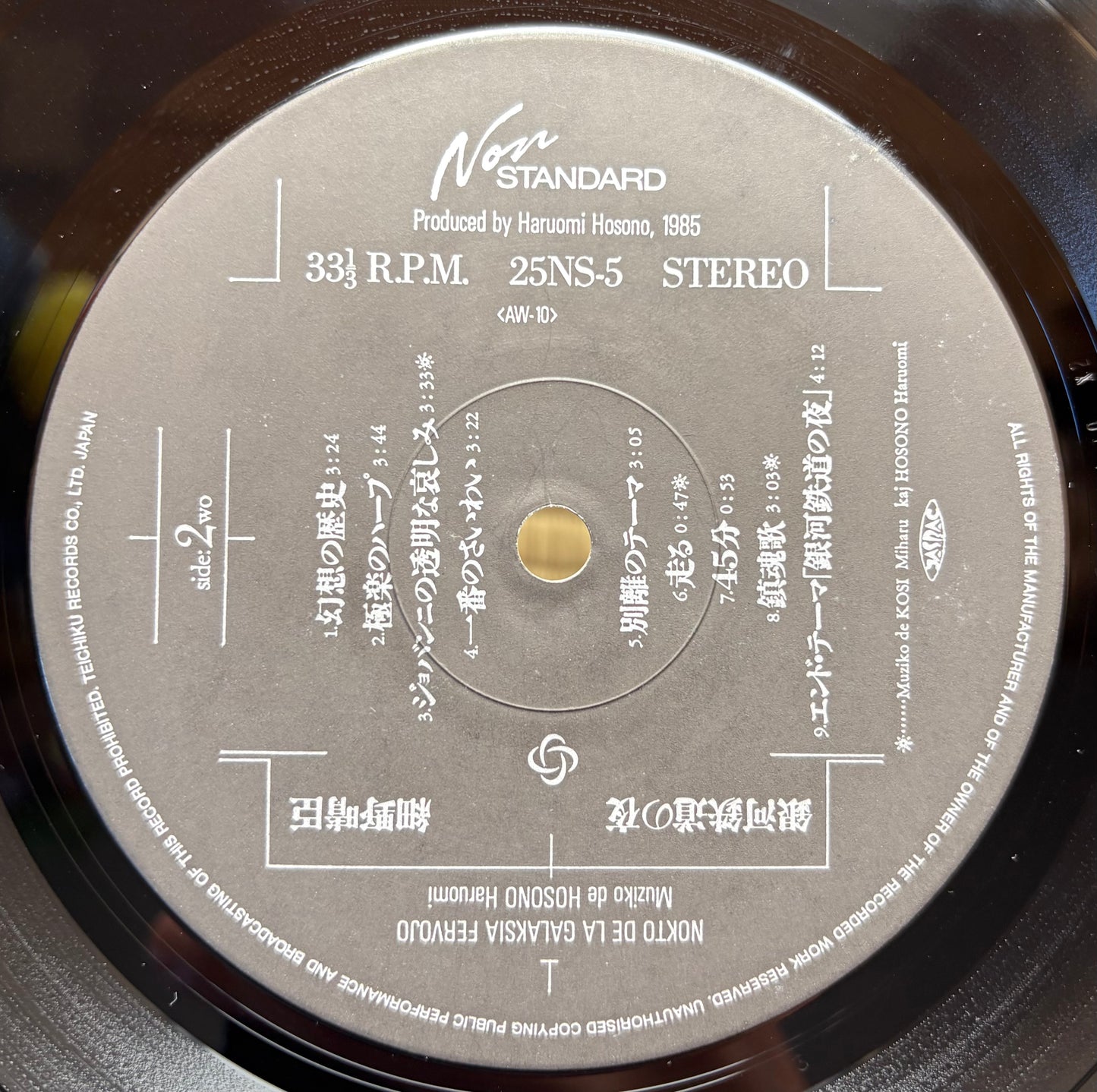 Haruomi Hosono / Night On The Galactic Railroad