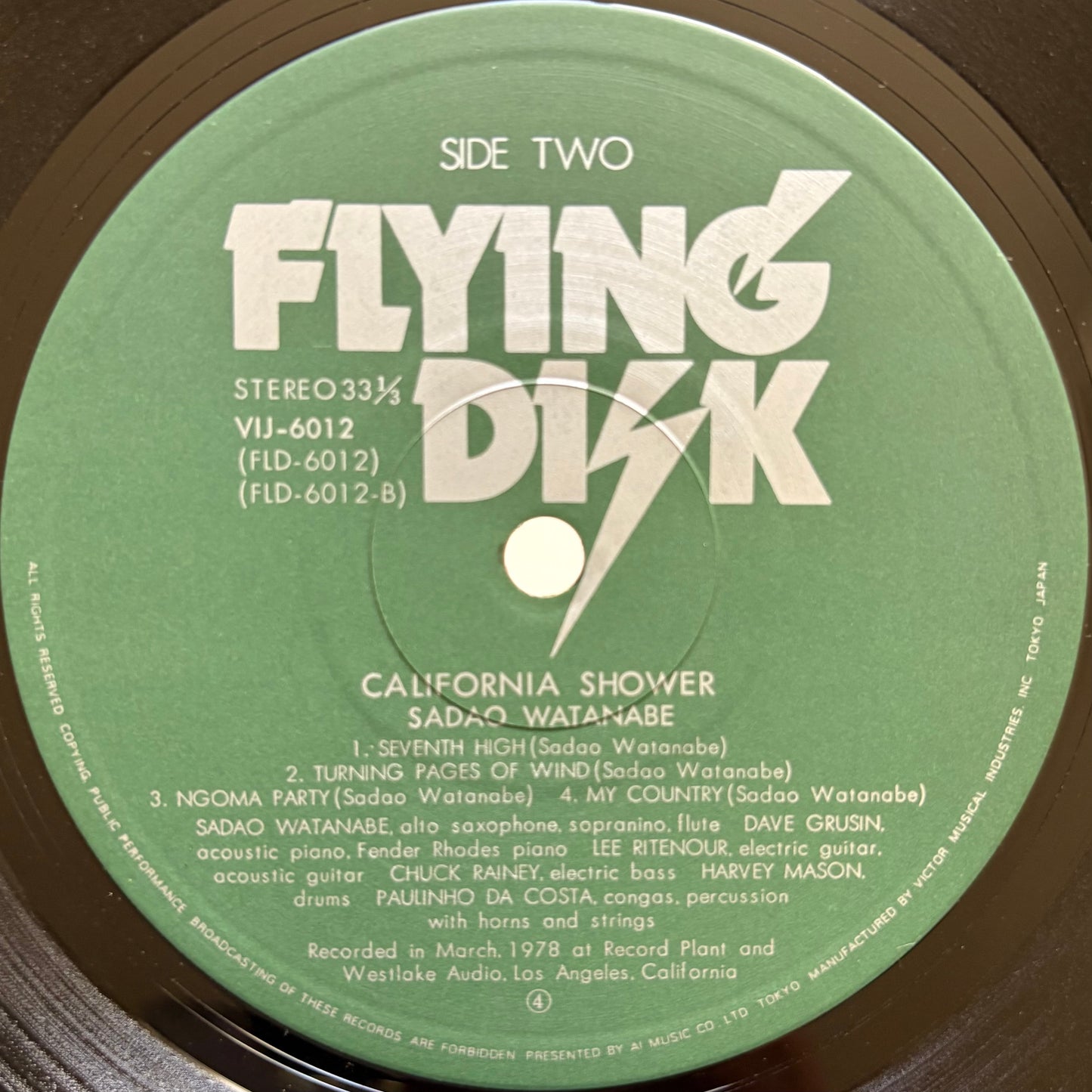 Sadao Watanabe – California Shower
