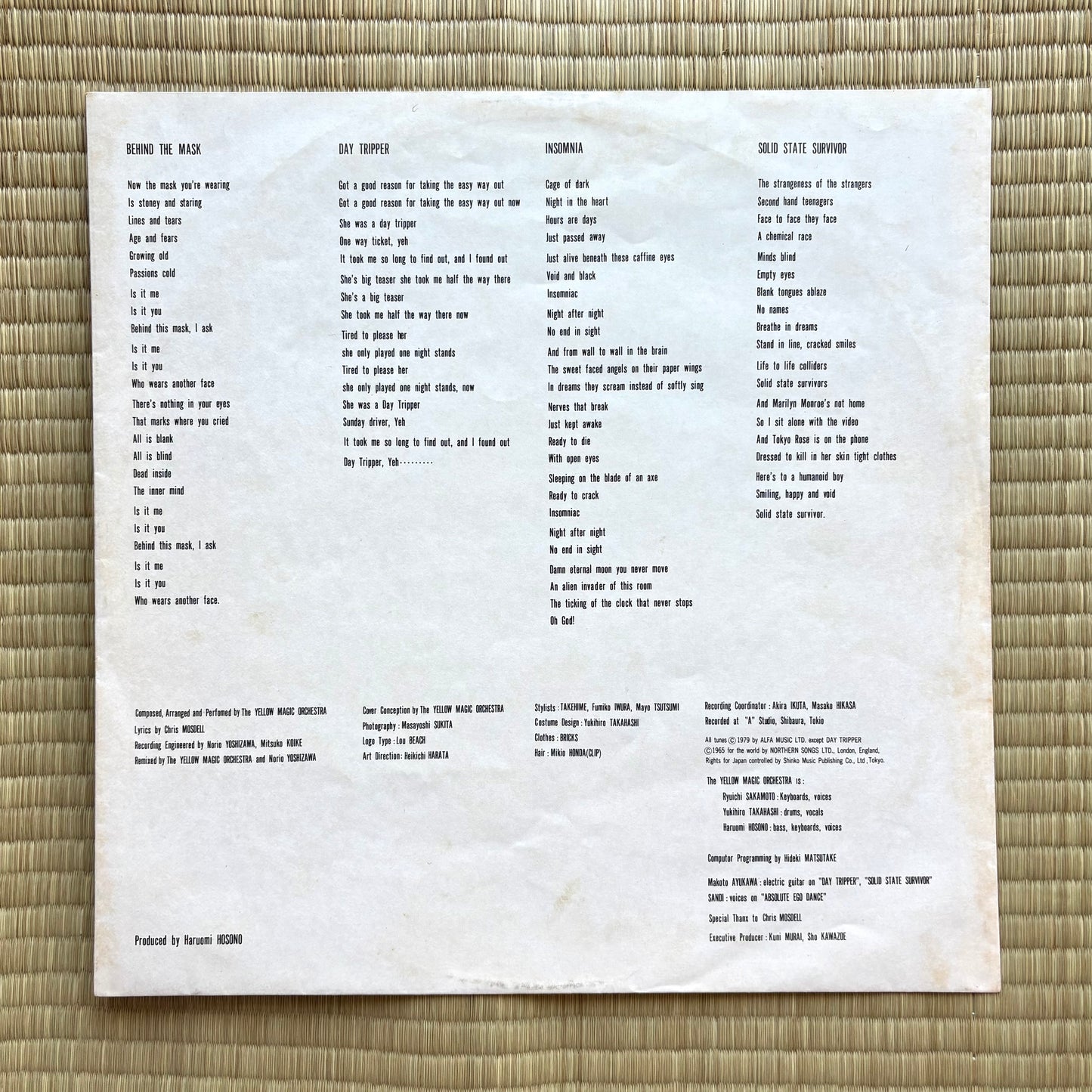 Yellow Magic Orchestra / Solid State Survivor