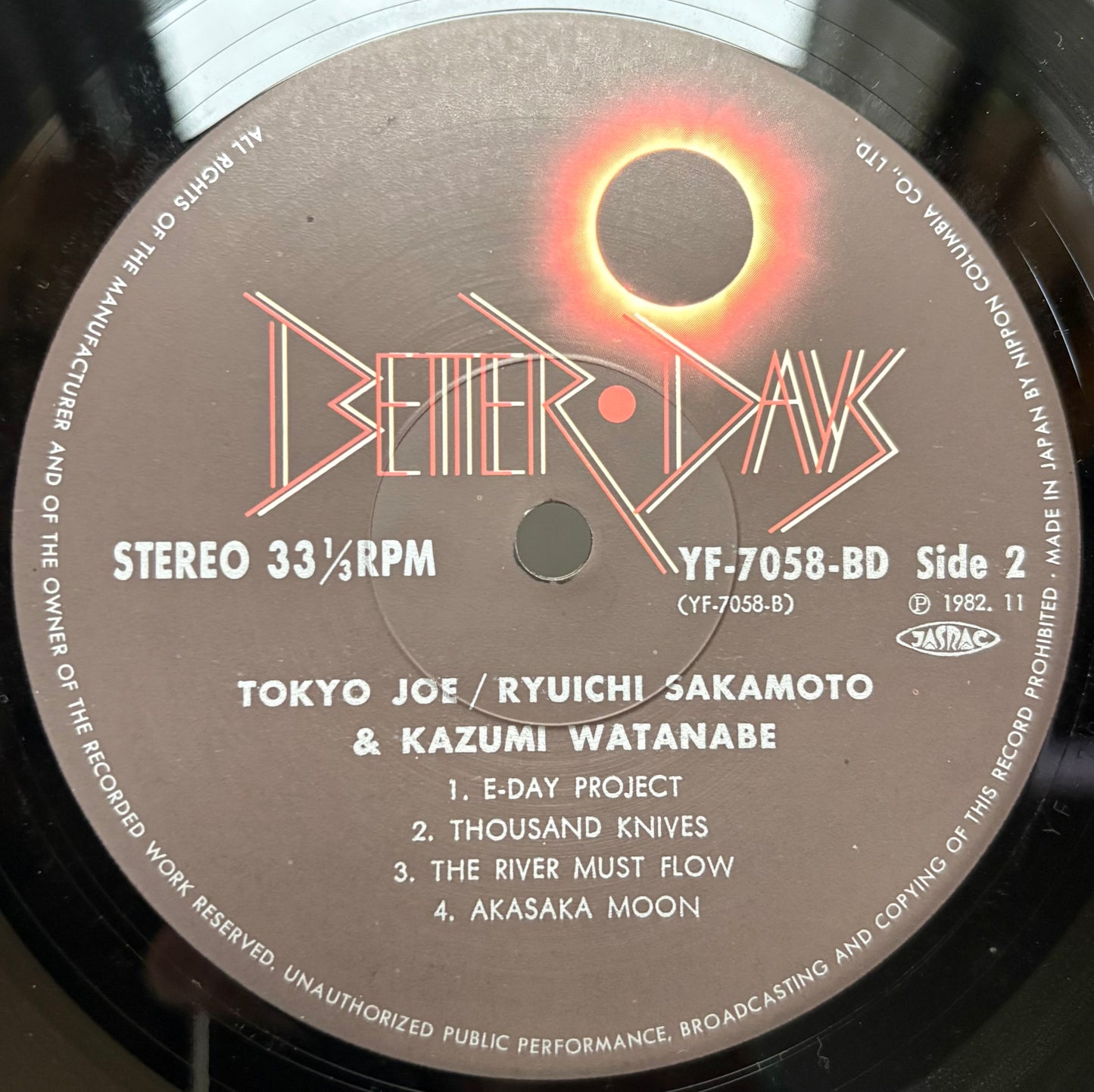 Ryuichi Sakamoto & Kazumi Watanabe – Tokyo Joe