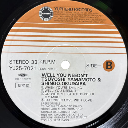 Tsuyoshi Yamamoto & Shingo Okudaira – Well You Needn't (Promo Copy)