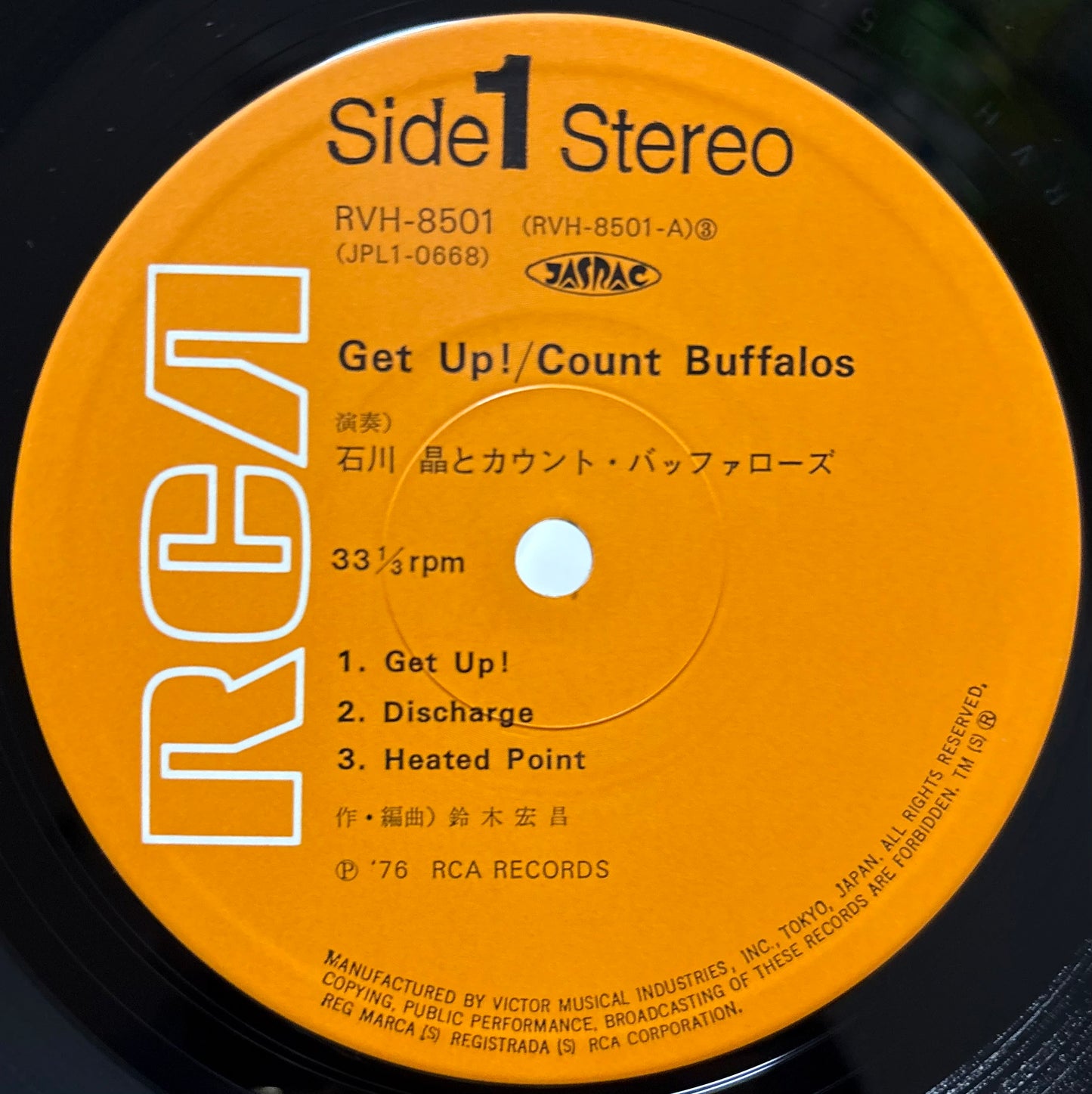 Akira Ishikawa & Count Buffalos – Get Up ! (1975 Original 1st Press)