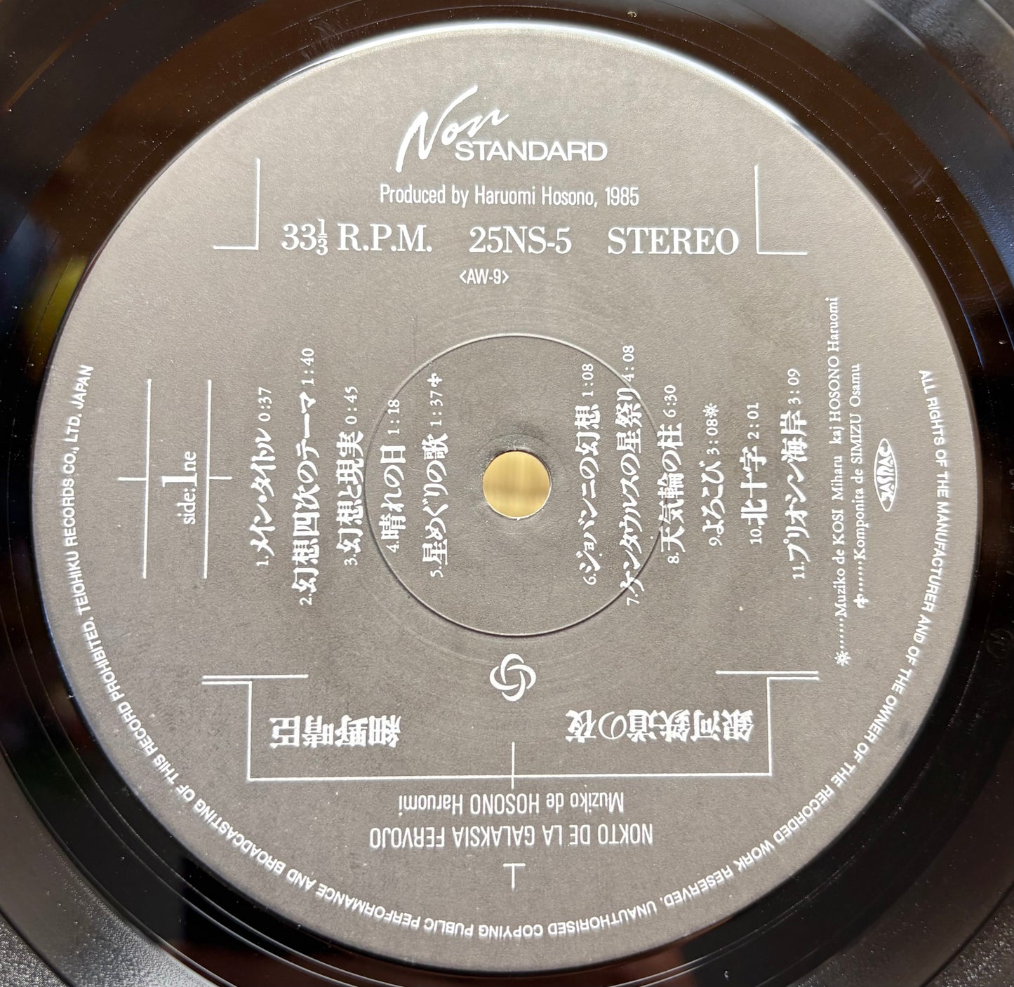 Haruomi Hosono / Night On The Galactic Railroad