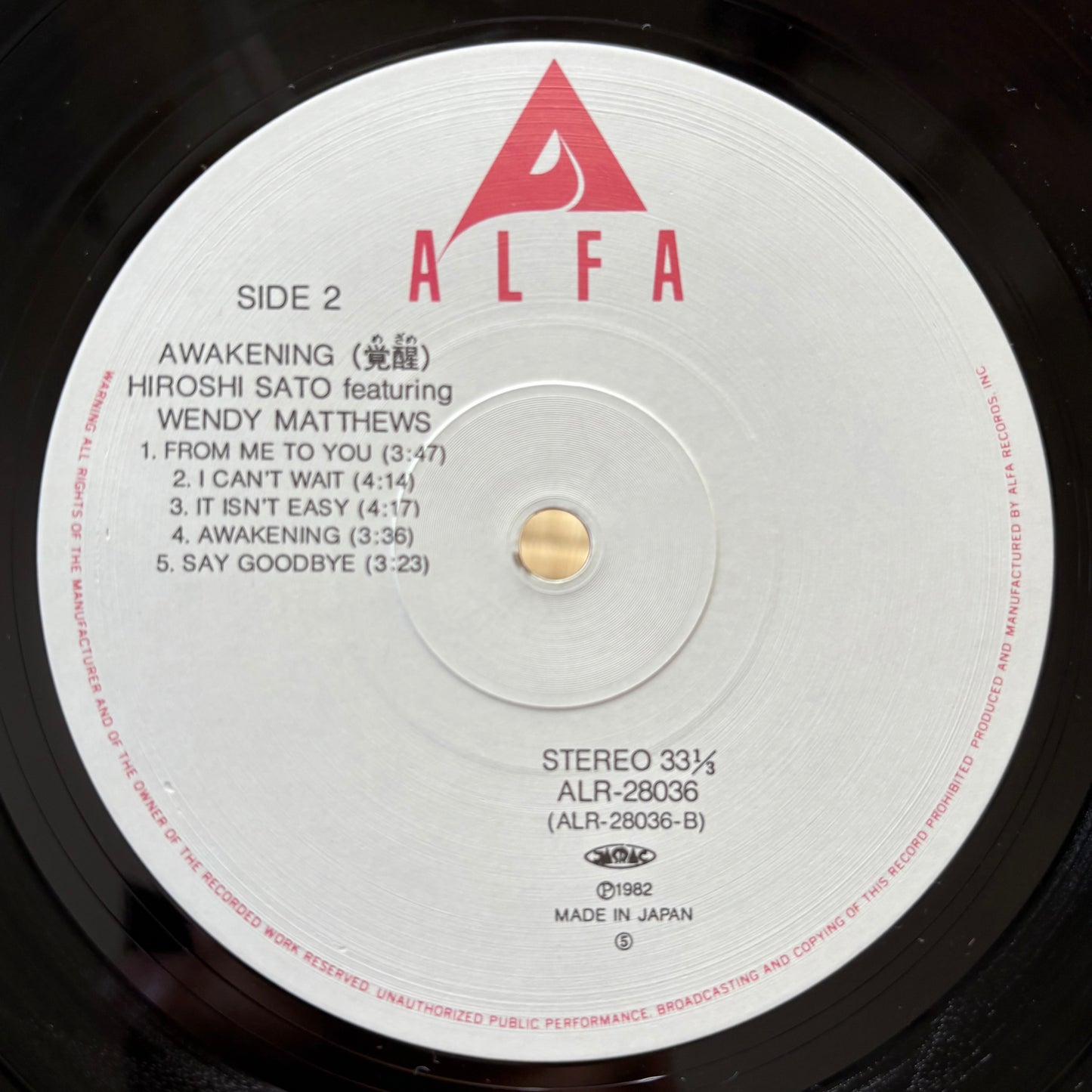 Hiroshi Sato featuring Wendy Matthews - Awakening