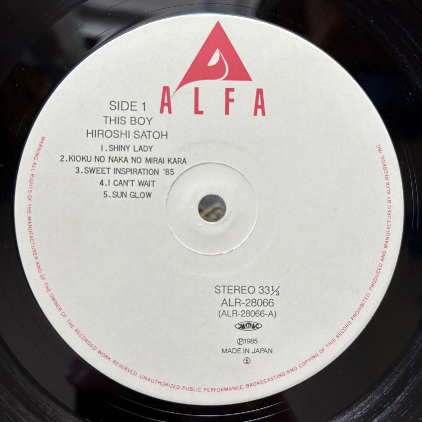 Hiroshi Satoh - This Boy