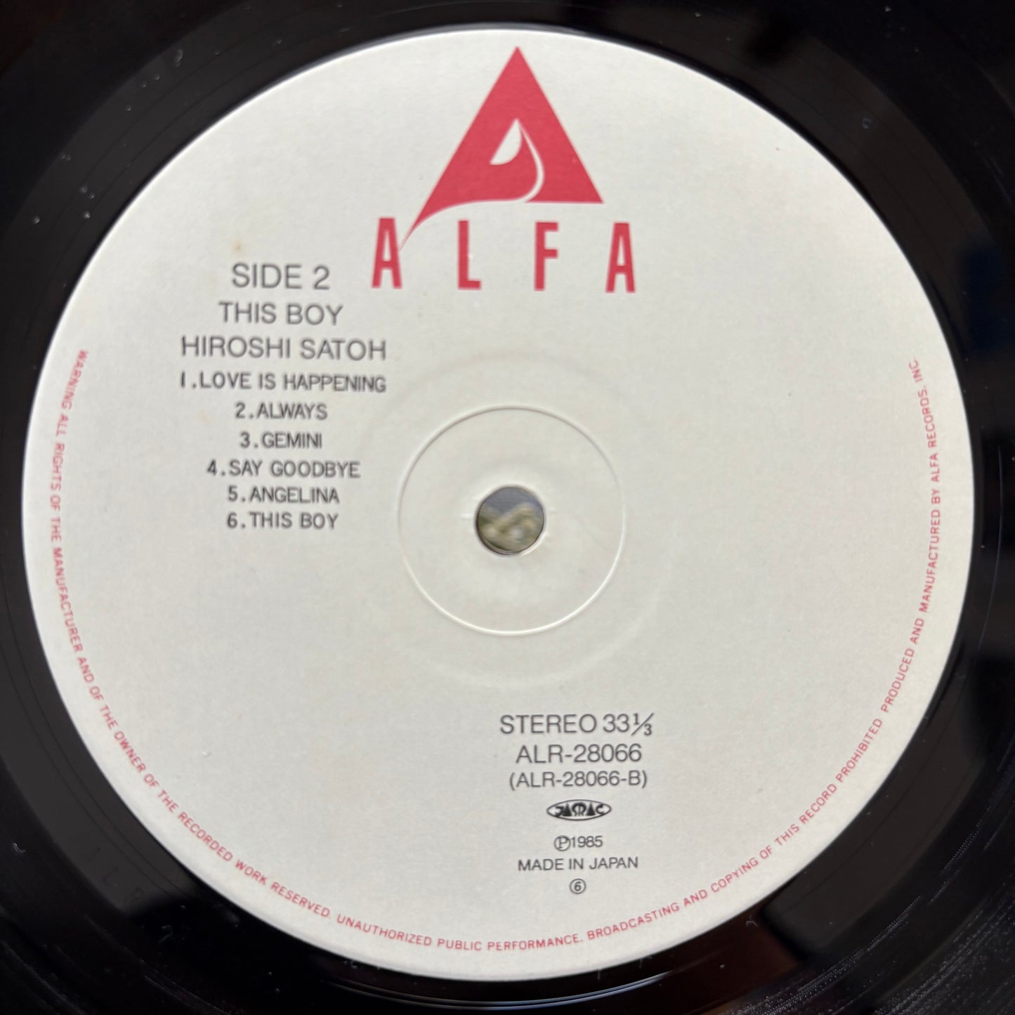 Hiroshi Satoh - This Boy