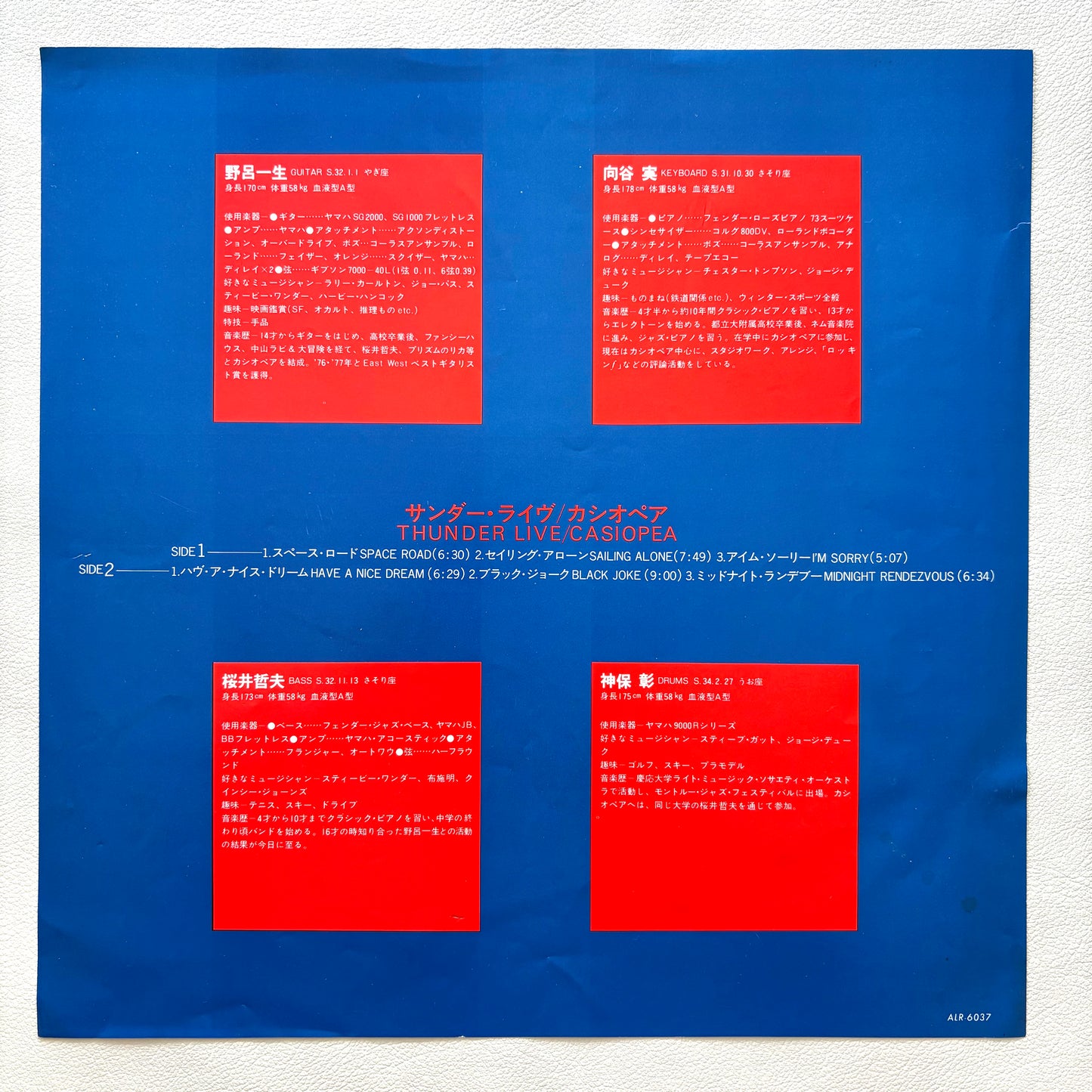 Casiopea – Thunder Live (1st Cover Art)