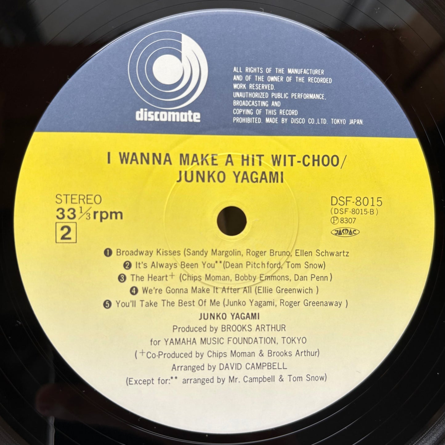 Junko Yagami – I Wanna Make A Hit Wit-Choo