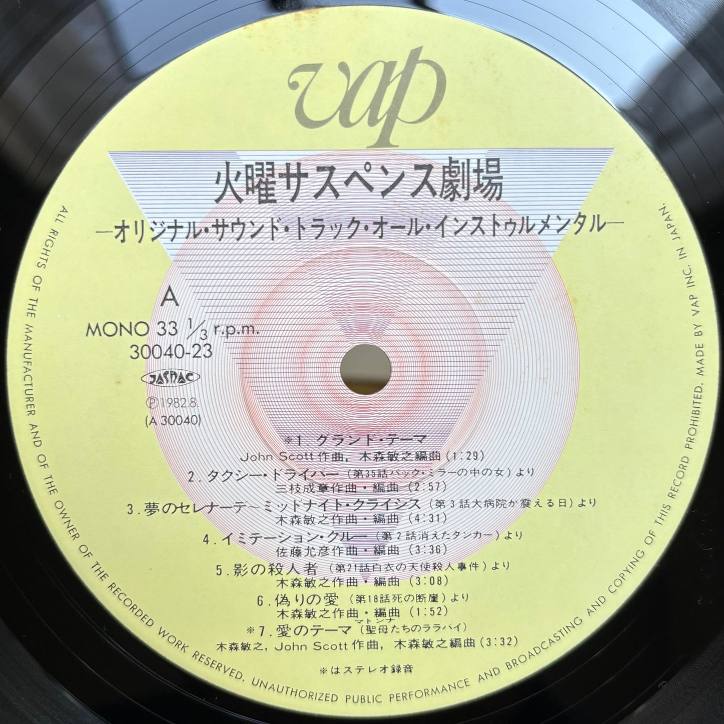 Toshiyuki Kimori, John Scott, Kazuo Otani, Masahiko Sato - Tuesday Suspense Theater