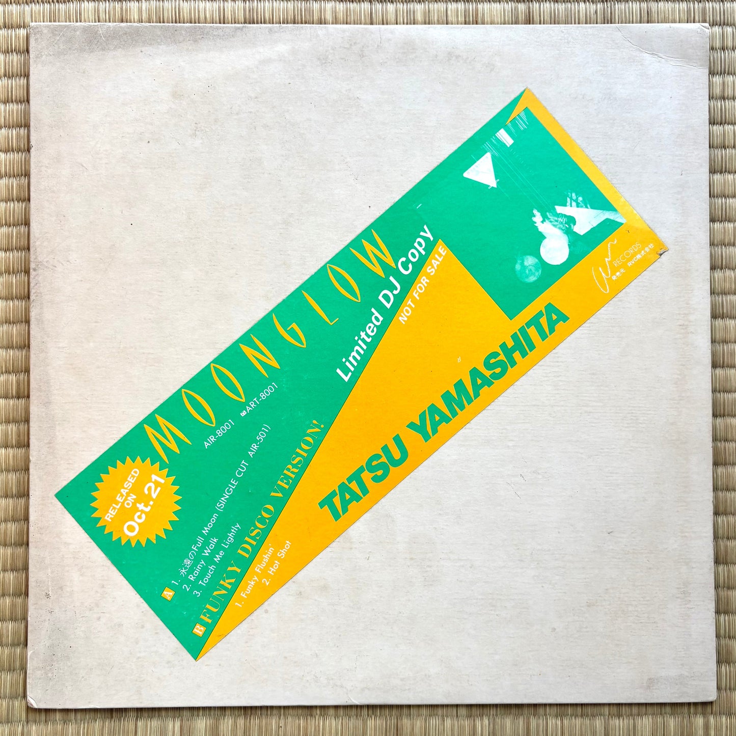 Tatsuro Yamashita – Moonglow (Promo copy / Limited DJ copy)