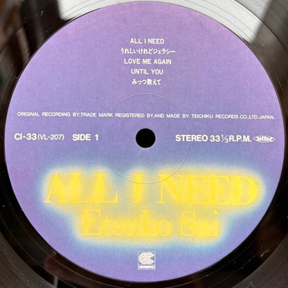Etsuko Sai – All I Need