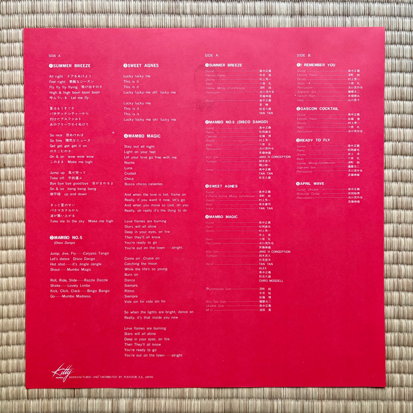 Masayoshi Takanaka - Takanaka (Super clean copy!)