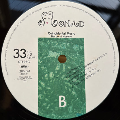 Haruomi Hosono – Coincidental Music