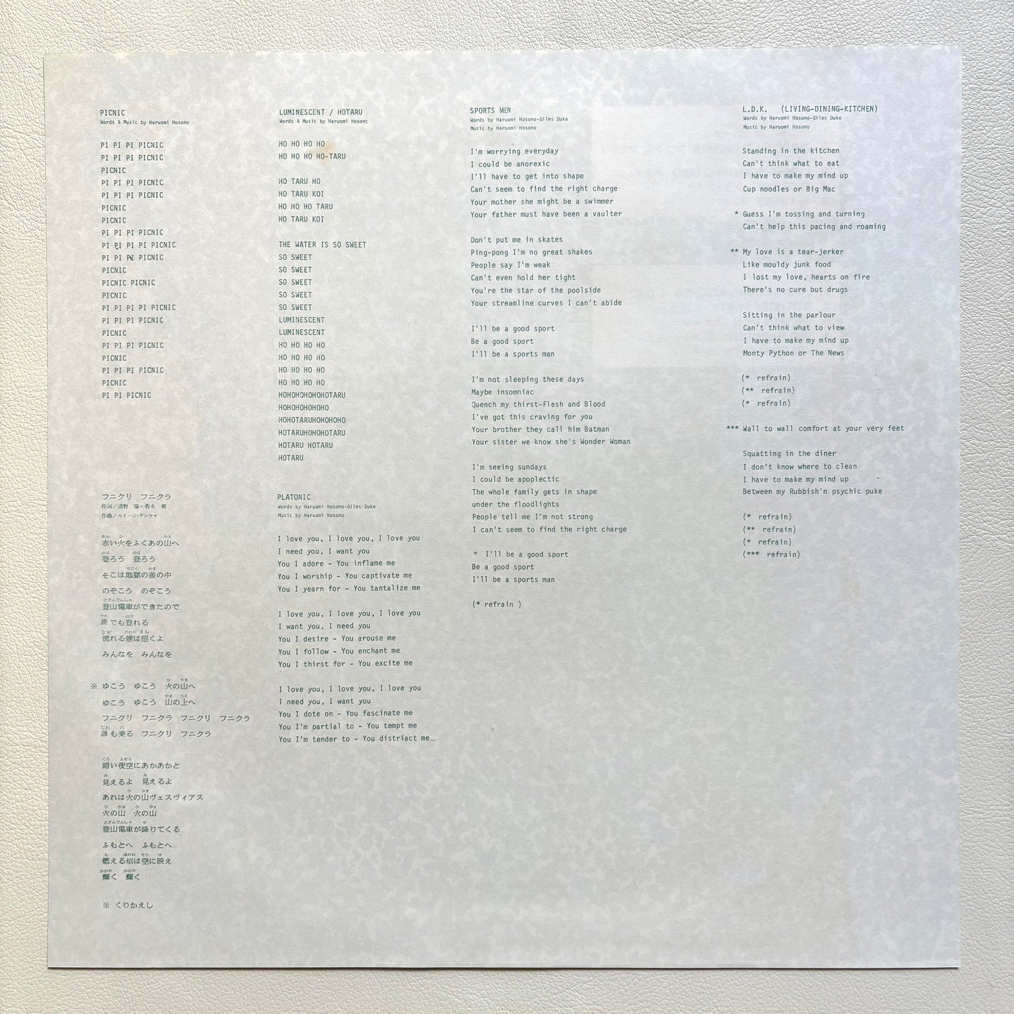 Haruomi Hosono - Philharmony