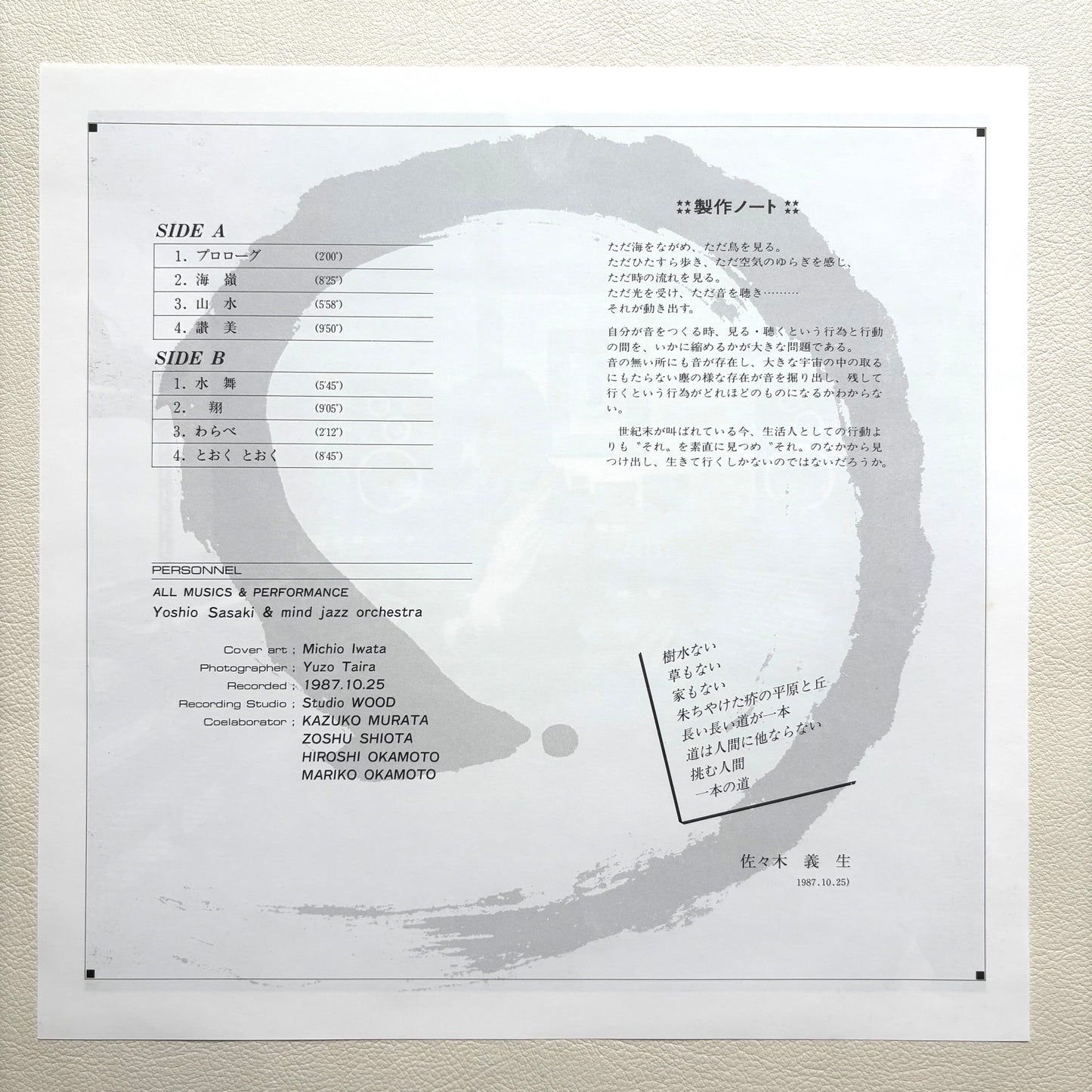 Yoshio Sasaki Mind Jazz Orchestra - Sho