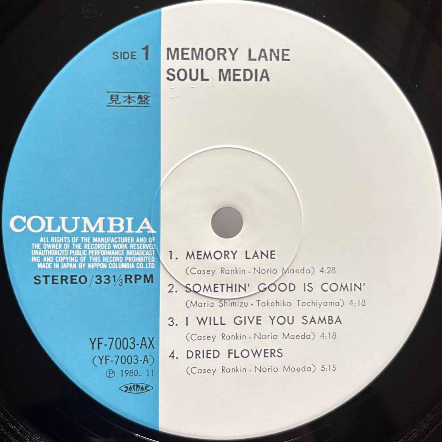 Jiro Inagaki & Soul Media – Memory Lane (Promo Copy)