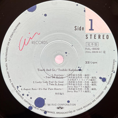 Toshiki Kadomatsu - Touch And Go (Promo Copy)